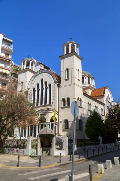 Thessaloniki Řecko Července 2018 Vnější Pohled Církve Constantinos Helen Ieros — Stock fotografie