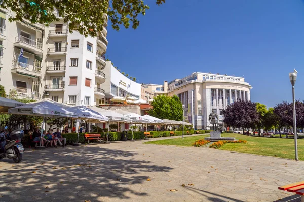 Thessaloniki Greece July 2018 Exterior View Society Macedonian Studies Etaireia — Stock Photo, Image