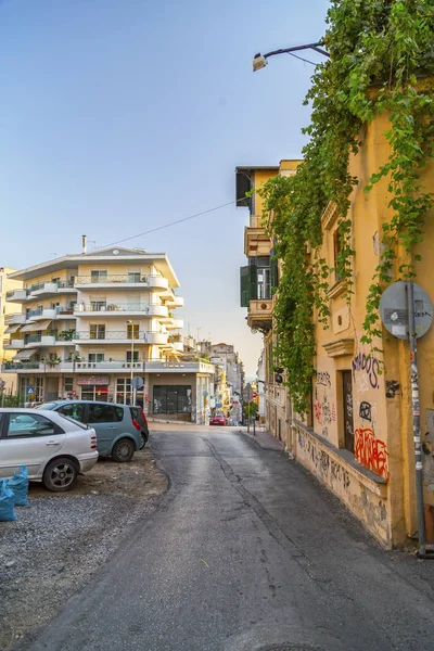 テッサロニキ ギリシャ 2018 ストリート ビューとテッサロニキの都市の建築 ギリシャの二番目に大きい都市に位置するエーゲ海の北の海岸 — ストック写真