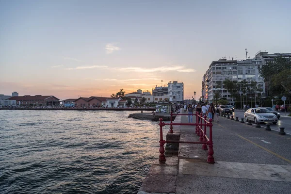 Thessalonik Yunanistan Temmuz 2018 Selanik Yunanistan Ege Denizi Nin Güney — Stok fotoğraf