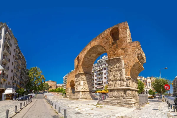 Tesalónica Grecia Julio 2018 Arco Galerio Monumento Principios Del Siglo —  Fotos de Stock