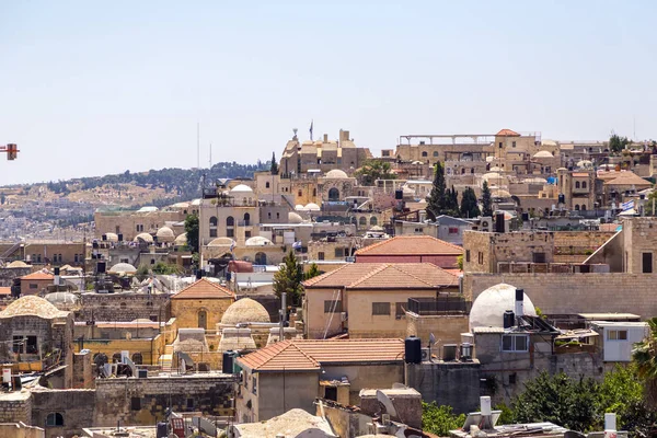 Gerusalemme Israele Giugno 2018 Antiche Strade Edifici Nella Città Vecchia — Foto Stock