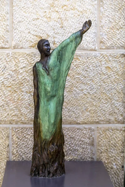 Jerusalem Israël Juni 2018 Sculpture Weergegeven Aan Winkelstraat Van Alrov — Stockfoto