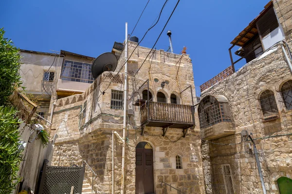 エルサレム イスラエル 2018 古代の通りとエルサレムの旧市街の建物です エルサレムはアブラハムの宗教の聖地ユダヤ教 キリスト教およびイスラム教 — ストック写真