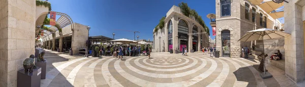 Jerusalén Israel Junio 2018 Calle Comercial Avenida Alrov Mamilla Cerca — Foto de Stock
