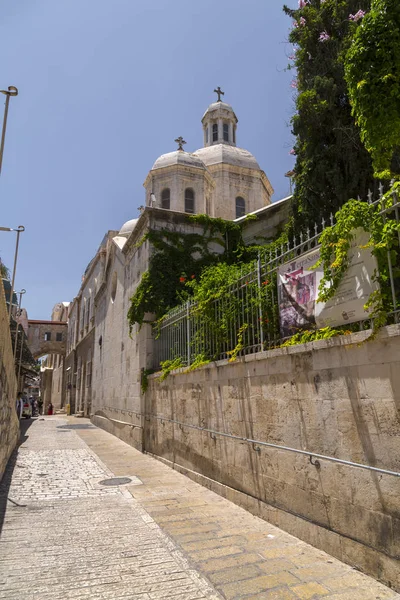 Jerusalén Israel Junio 2018 Capilla Flagelación Junto Iglesia Condenación Donde —  Fotos de Stock