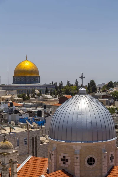 Vue Extérieure Hospice Autrichien Vers Vieille Ville Jérusalem Mont Temple — Photo