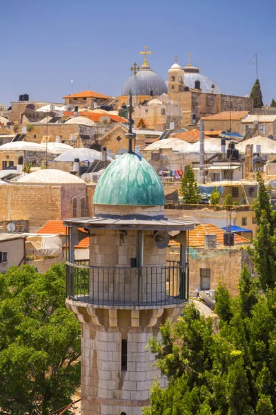 Eski Sokaklar Binalar Kudüs Eski Şehri Jerusalem Brahimi Dinlerin Kutsal — Stok fotoğraf