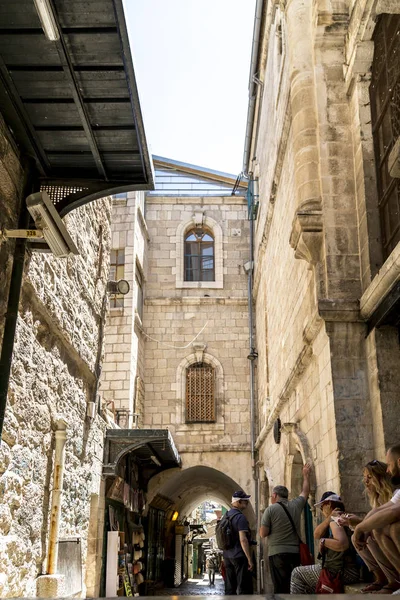 Jerusalem Srail Haziran 2018 Eski Sokaklar Binalar Kudüs Eski Şehri — Stok fotoğraf