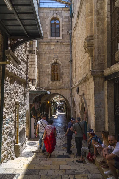 Jerusalén Israel Junio 2018 Antiguas Calles Edificios Ciudad Vieja Jerusalén —  Fotos de Stock