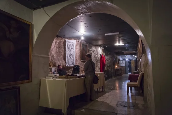 Jerusalén Israel Junio 2018 Sacerdote Griego Peregrino Monasterio Del Pretorio — Foto de Stock