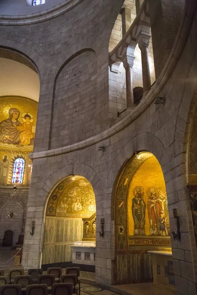 Gerusalemme Israele Giugno 2018 Interno Dell Abbazia Della Chiesa Della — Foto Stock