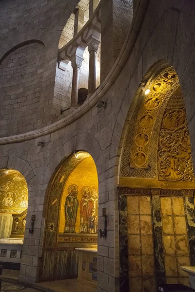 Jerusalém Israel Junho 2018 Interior Abadia Igreja Dormição Monte Sião — Fotografia de Stock