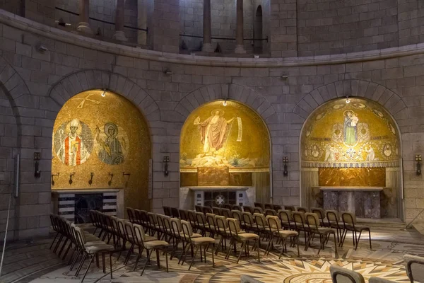 Jeruzalém Izrael Června 2018 Interiér Kostela Nanebevzetí Opatství Hoře Sion — Stock fotografie