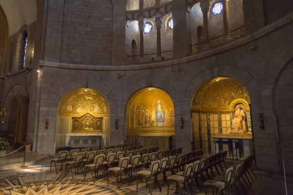 Jerusalém Israel Junho 2018 Interior Abadia Igreja Dormição Monte Sião — Fotografia de Stock