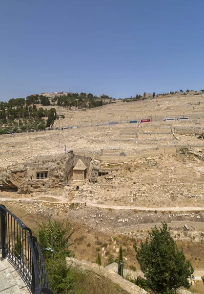 Jerusalém Israel Junho 2018 Vista Jerusalém Vale Kidron Partir Famosa — Fotografia de Stock
