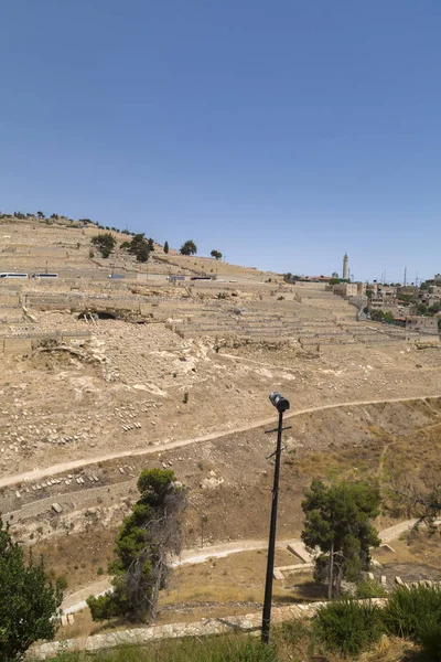 Jerusalém Israel Junho 2018 Vista Jerusalém Vale Kidron Partir Famosa — Fotografia de Stock