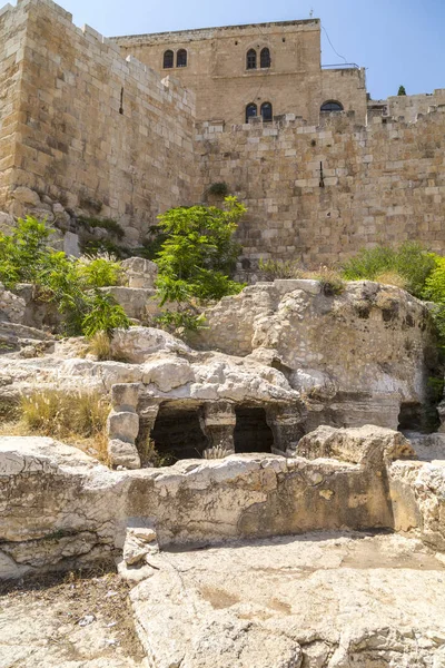 Eski Sokaklar Binalar Kudüs Eski Şehri Jerusalem Brahimi Dinlerin Kutsal — Stok fotoğraf