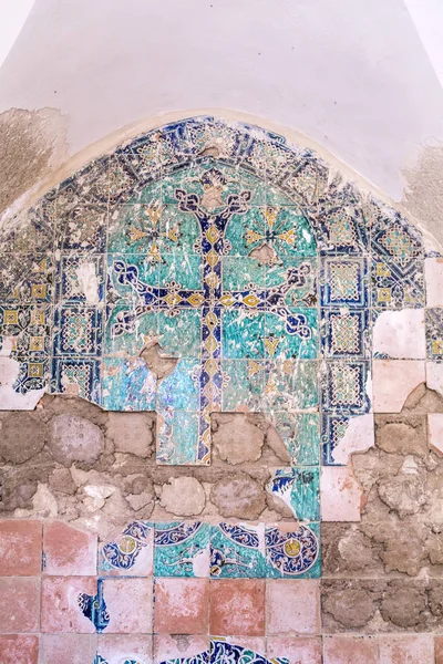 Армянская Плитка Красивыми Украшениями Монастыре Арменин Иерусалиме Израиль — стоковое фото