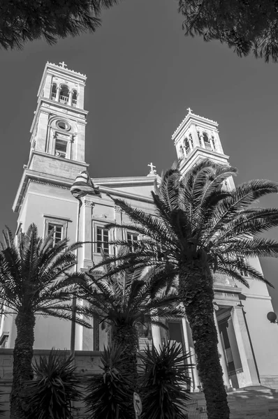 Kostel Svatého Mikuláše Postavený Roce 1848 Kultura Kykladských Ostrovů Řecka — Stock fotografie