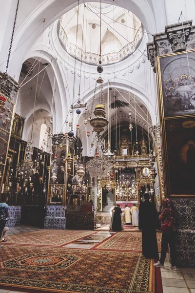 Jeruzalém Izrael Června 2018 Vnitřní Pohled Arménské Pravoslavné Katedrály Svatého — Stock fotografie