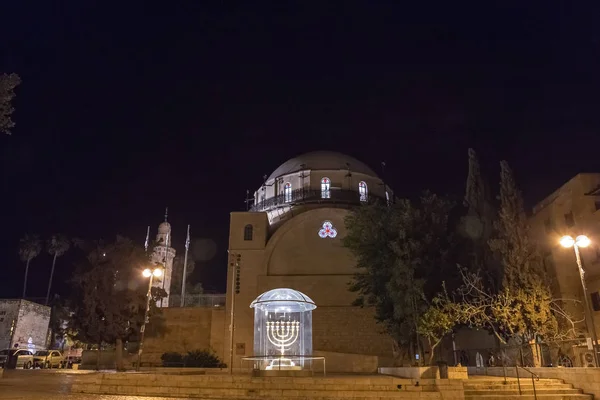 Gerusalemme Israele Giugno 2018 Veduta Esterna Della Sinagoga Hurva Restaurata — Foto Stock
