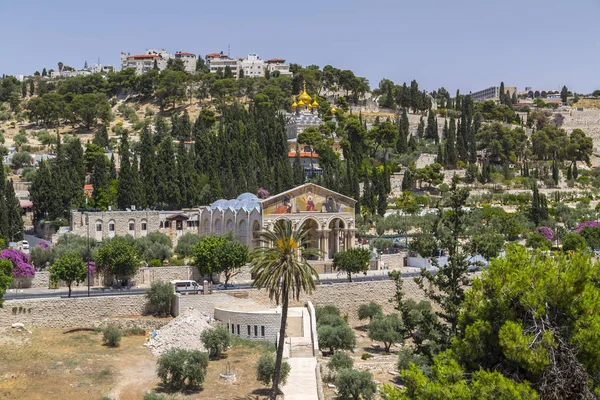 Jerusalén Israel Junio 2018 Vista Exterior Iglesia Todos Los Pueblos — Foto de Stock