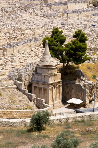 Jerusalém Israel Junho 2018 Vista Monte Das Oliveiras Cemitério Judaico — Fotografia de Stock