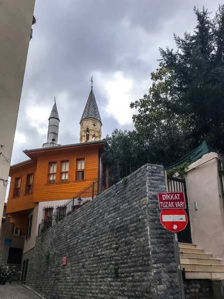 Istanbul Truthahn Januar 2019 Traditionelle Wohnhäuser Tophane Bezirk Von Beyoglu — Stockfoto