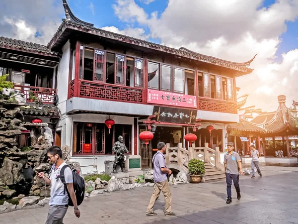 Shanghai China Juli 2014 Uitzicht Vanaf Oude Stad Qibao Shanghai — Stockfoto