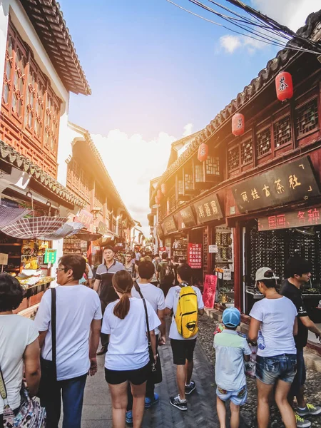 Shanghai China Juli 2014 Uitzicht Vanaf Oude Stad Qibao Shanghai — Stockfoto