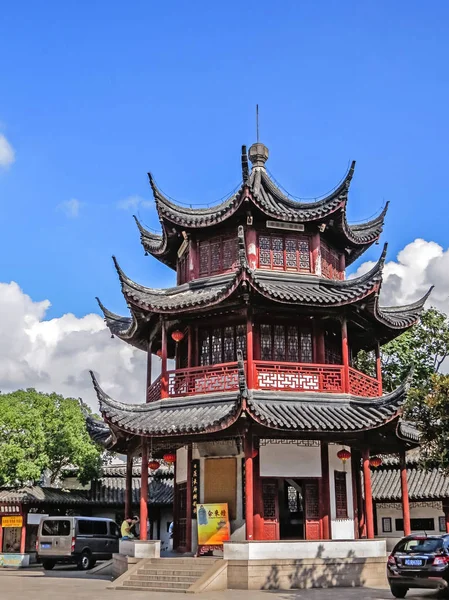 Xangai China Julho 2014 Templo Pagode Qibao Cidade Antiga Qibao — Fotografia de Stock