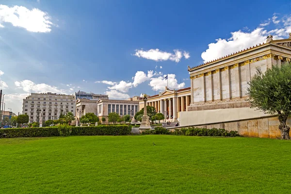 Atenas Grécia Julho 2018 Vista Exterior Academia Atenas Atenas Capital — Fotografia de Stock