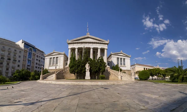 Афіни Греція Липня 2018 Зовнішнє Подання Афінської Академії Афінах Грецької — стокове фото