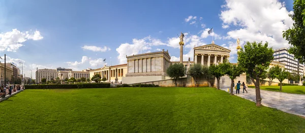 Atenas Grecia Julio 2018 Vista Exterior Academia Atenas Atenas Capital — Foto de Stock