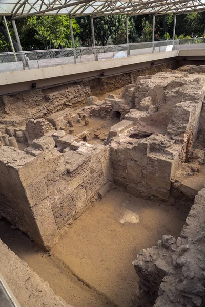 イリッソス川近くアテネのローマの浴室の家の皇帝 Hadrian Excavated 遺跡の治世中にアテネ古代の第 Ephorate — ストック写真