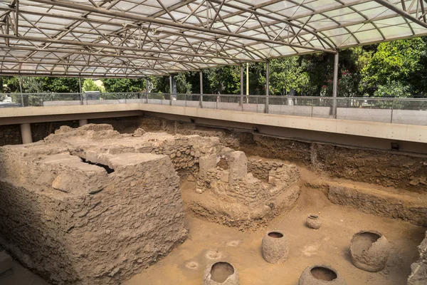 Terceiro Ephorate Atenas Antiguidades Durante Reino Emperor Hadrian Escavated Local — Fotografia de Stock