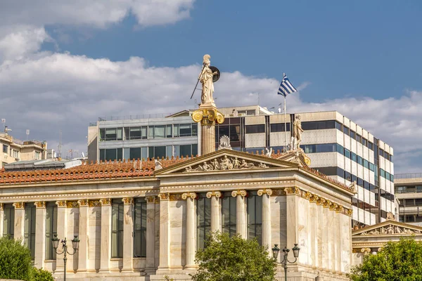 Athènes Grèce Juillet 2018 Vue Extérieure Académie Athènes Athènes Capitale — Photo