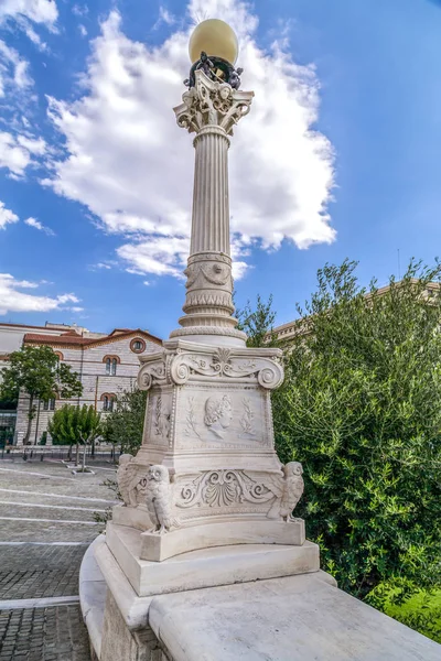 Escultura Grega Jardim Academia Atenas Atenas Capital Grega — Fotografia de Stock