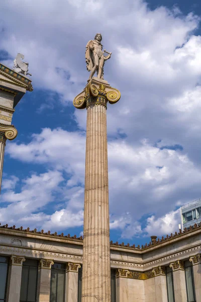 Greek sculpture in the garden of the Academy of Athens in Athens, the Greek capital.