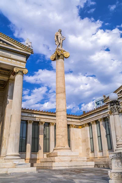 Зовнішній Вигляд Афінської Академії Афінах Грецької Столиці — стокове фото
