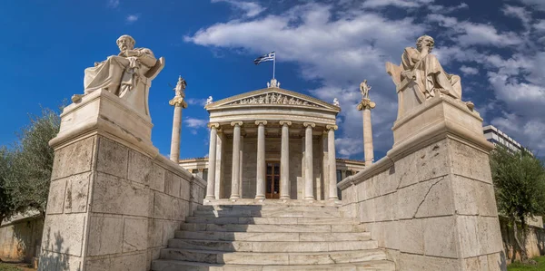 Vista Exterior Academia Atenas Atenas Capital Grega — Fotografia de Stock