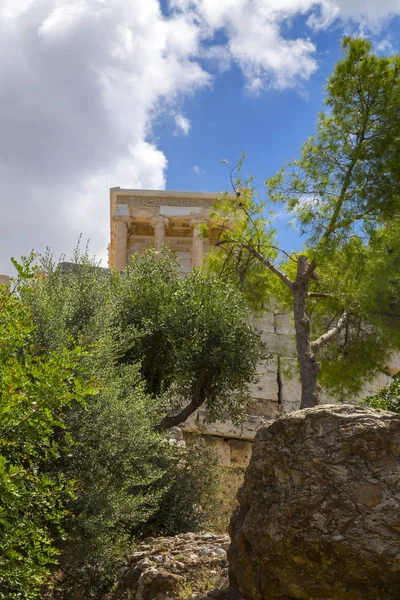 Ingang Van Het Beroemde Museum Van Acropolis Athene Griekenland Het — Stockfoto