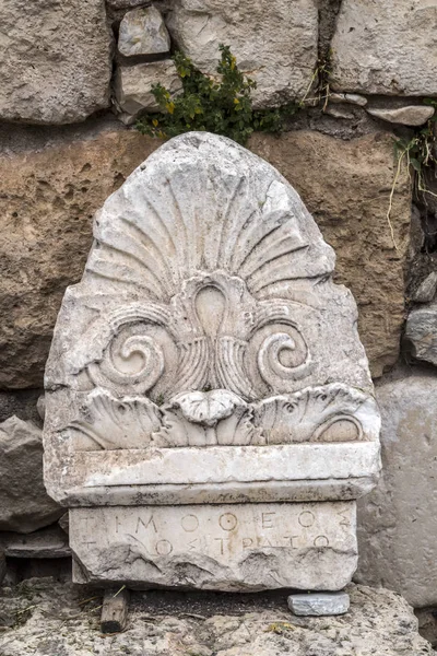Athens Greece July 2018 Ancient Remains Roman Agora Marketplace Built — Stock Photo, Image
