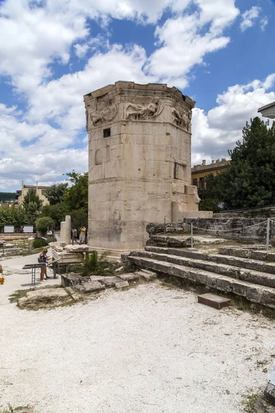 Atina Yunanistan Temmuz 2018 Roman Agora Plaka Bölgesi Atina Yunanistan — Stok fotoğraf