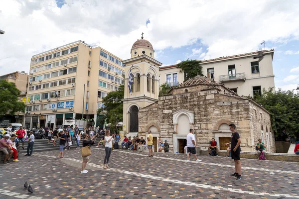 Αθήνα Ελλάδα Ιουλίου 2018 Θέα Τοπίο Από Την Αθήνα Πρωτεύουσα — Φωτογραφία Αρχείου