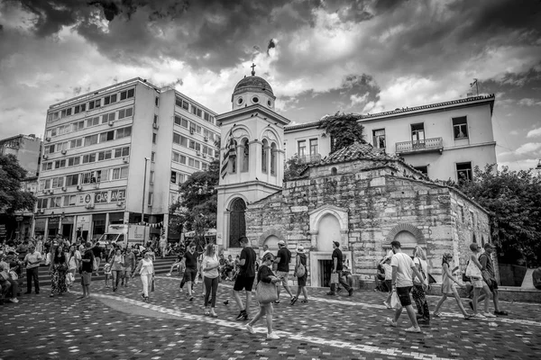 Atenas Grecia Julio 2018 Vista Del Paisaje Urbano Desde Atenas —  Fotos de Stock