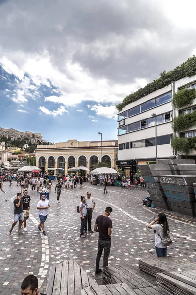 Athén Görögország 2018 Július Városkép Kilátás Athén Görögország Fővárosa Épületek — Stock Fotó