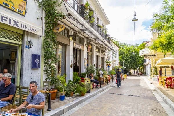 Atenas Grecia Julio 2018 Vista Del Paisaje Urbano Desde Atenas — Foto de Stock