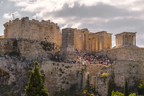 Atina Yunanistan Temmuz 2018 Restore Edilmiş Antik Kalıntıları Parthenon Yunan — Stok fotoğraf